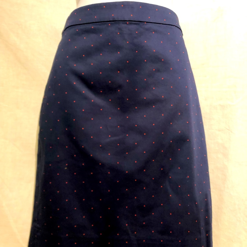 JCrew Dotted Pencil Skirt